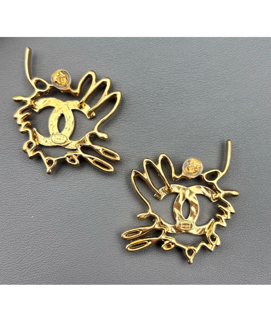 CHANEL Золотые серьги, фото 6