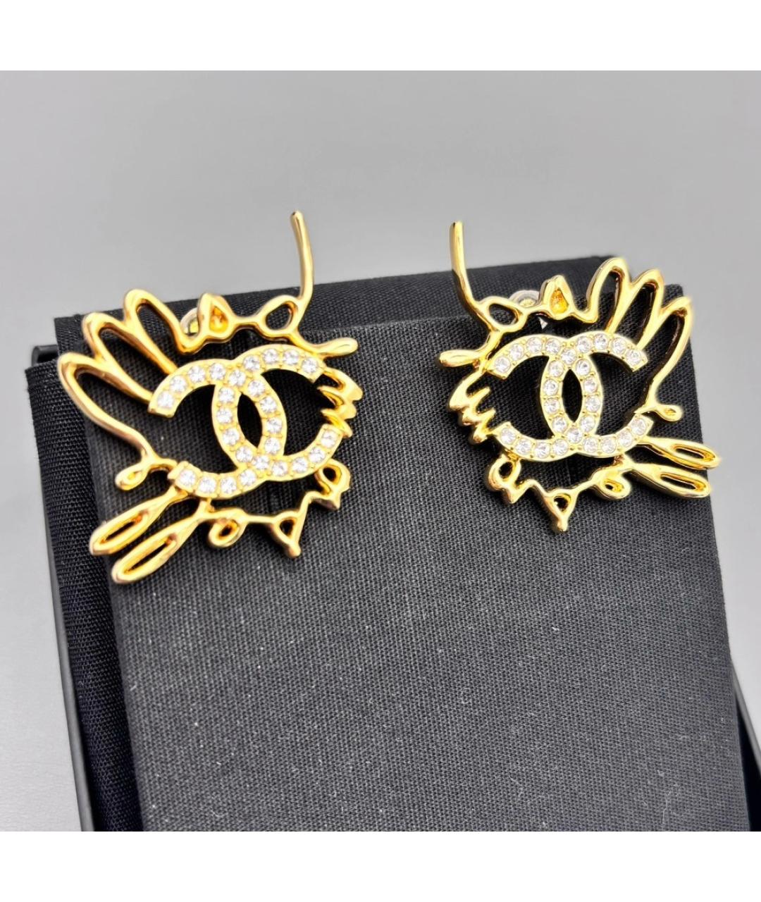 CHANEL Золотые серьги, фото 3