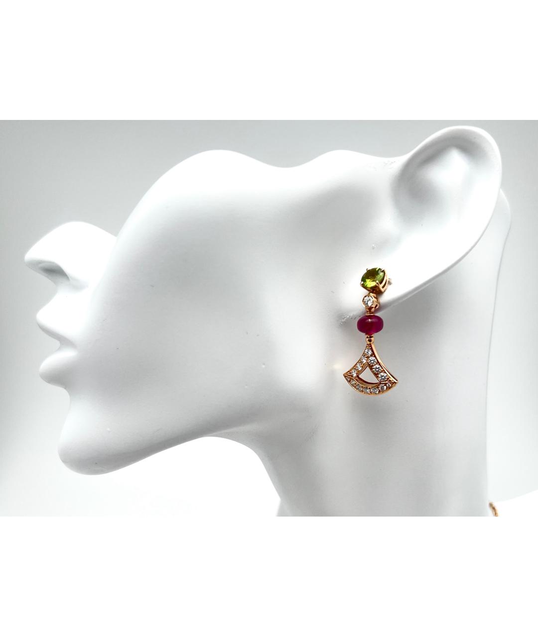 BVLGARI Золотые серьги из розового золота, фото 2
