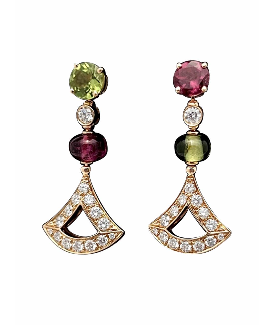 BVLGARI Золотые серьги из розового золота, фото 1