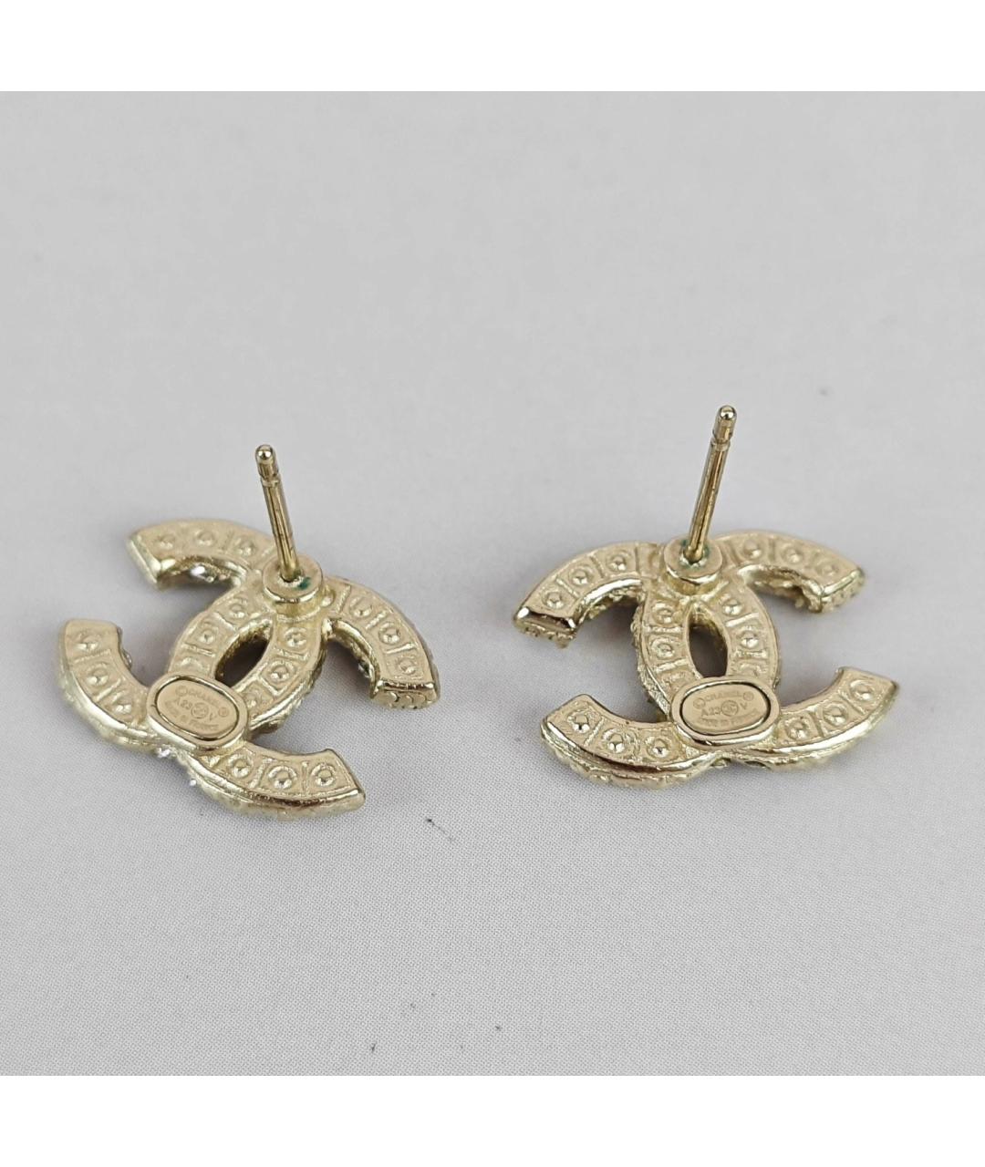 CHANEL Золотые серьги, фото 5
