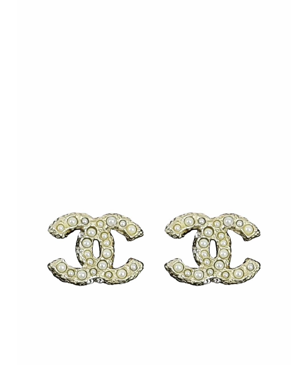 CHANEL Золотые серьги, фото 1
