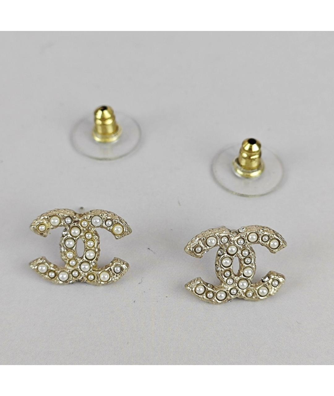 CHANEL Золотые серьги, фото 4