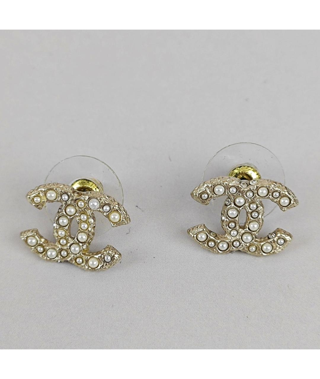 CHANEL Золотые серьги, фото 3