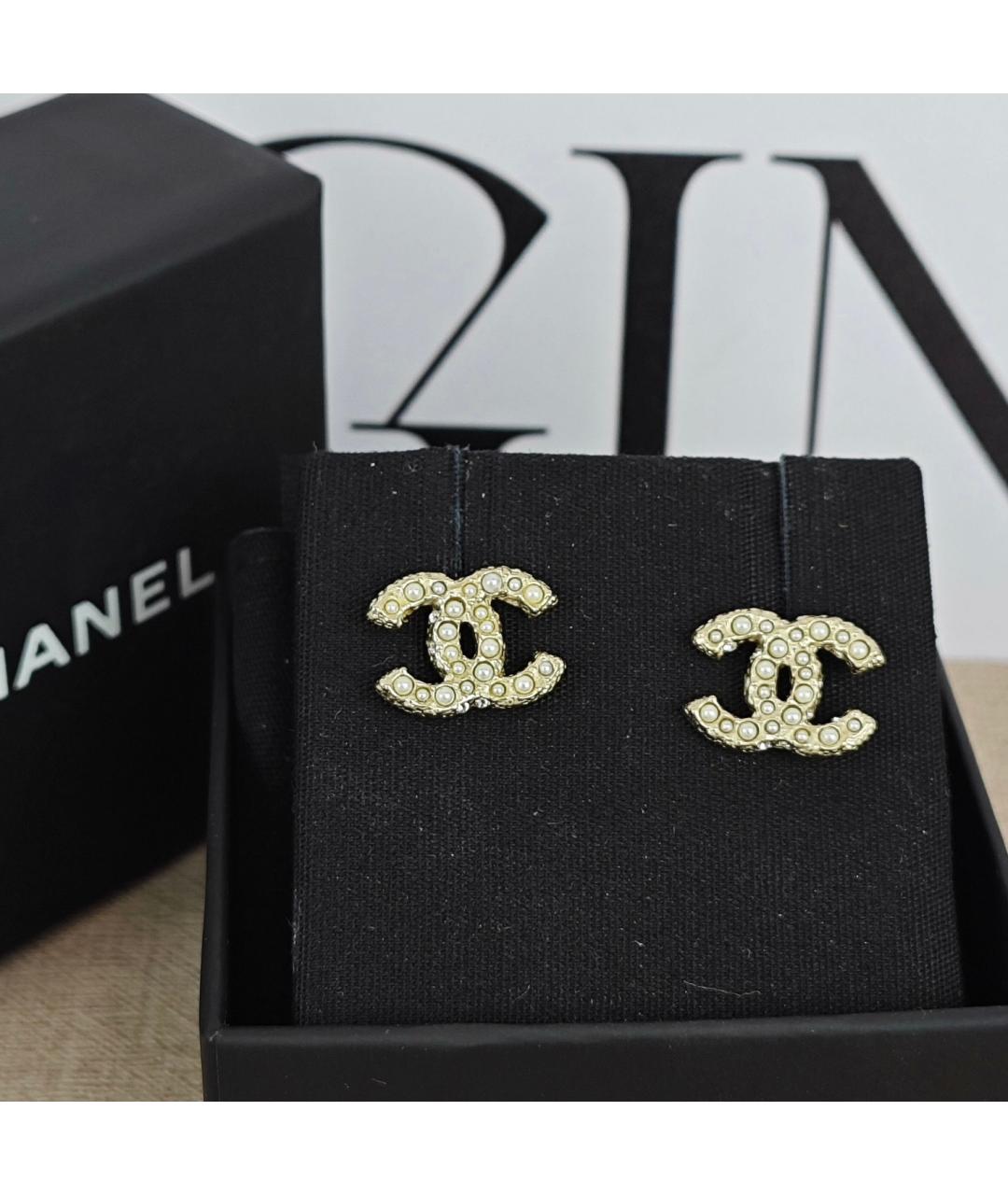 CHANEL Золотые серьги, фото 6