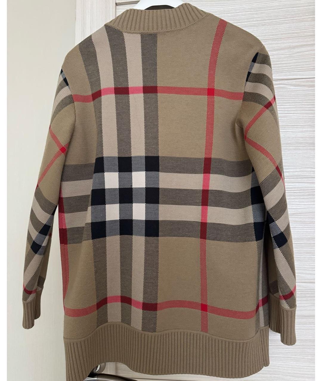 BURBERRY Коричневый шерстяной кардиган, фото 2