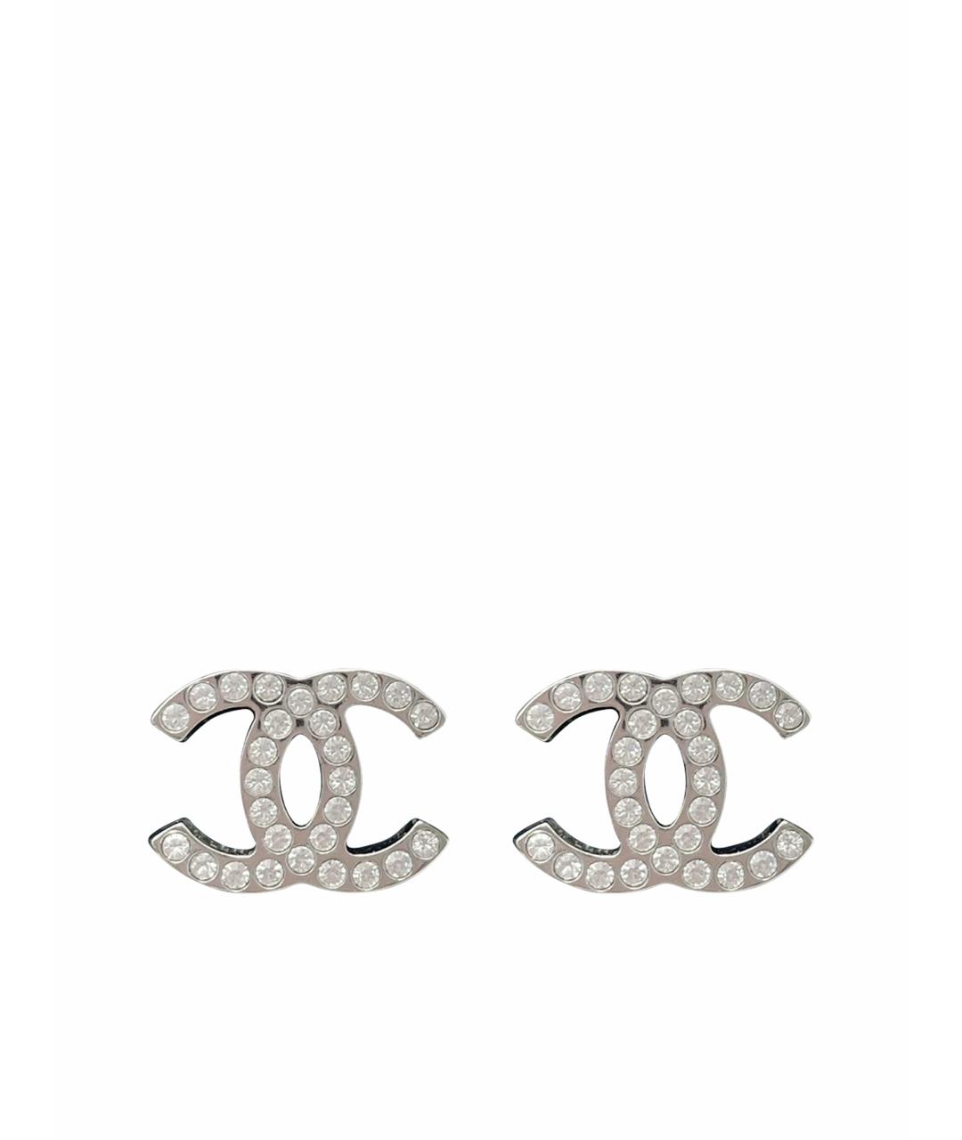 CHANEL Серебряные серьги, фото 1