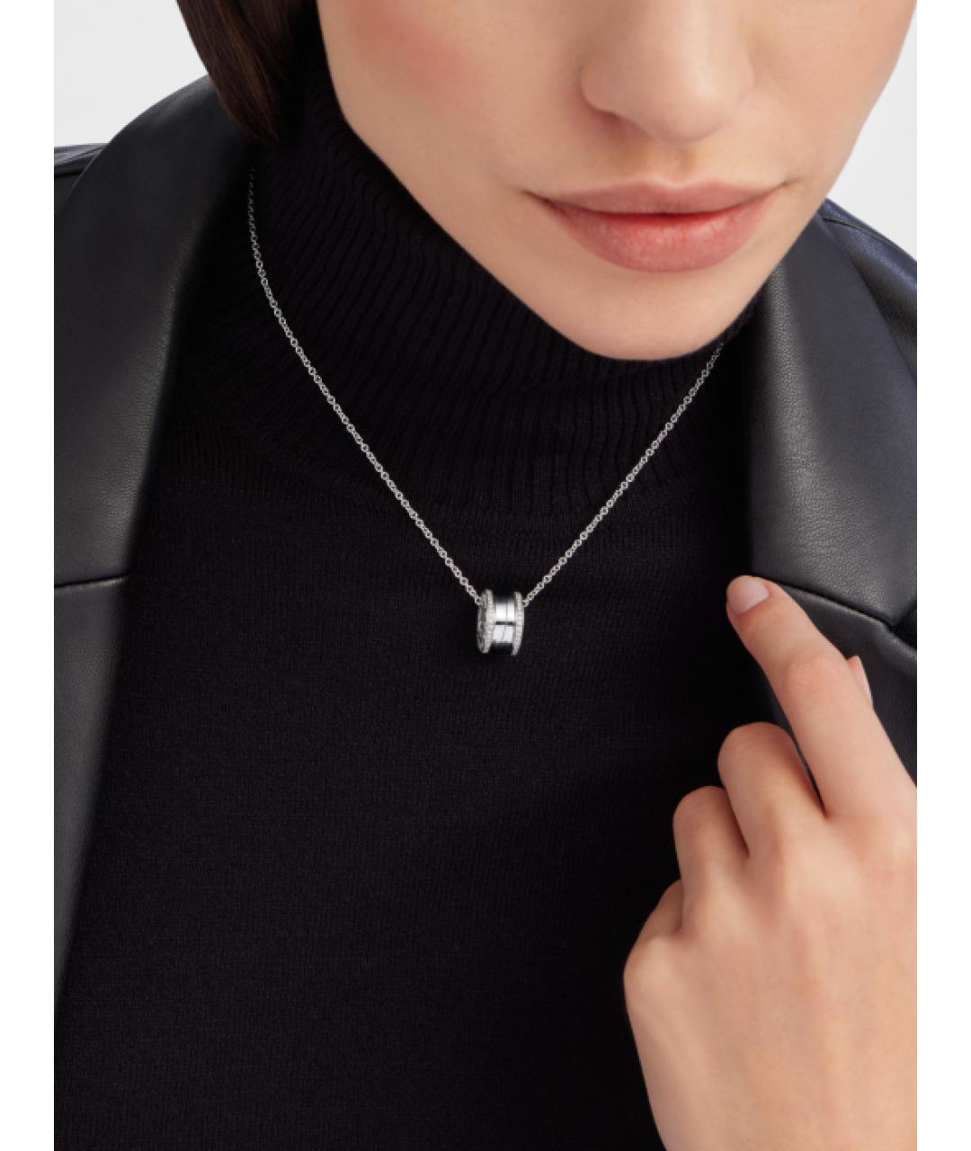 BVLGARI Серебряная подвеска из белого золота, фото 5
