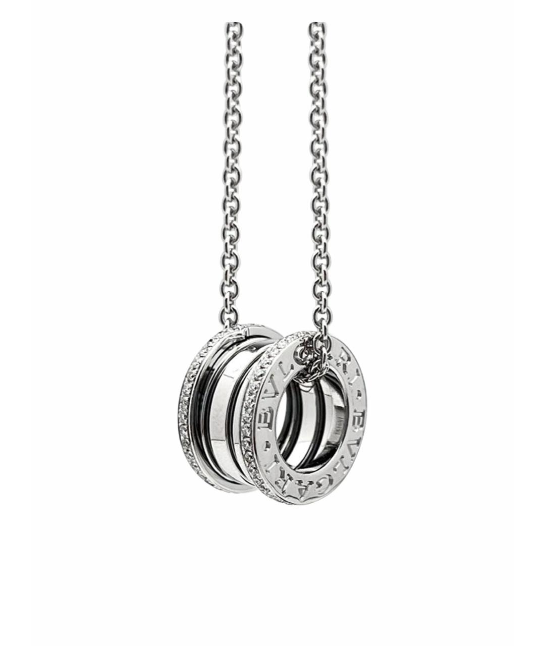 BVLGARI Серебряная подвеска из белого золота, фото 1
