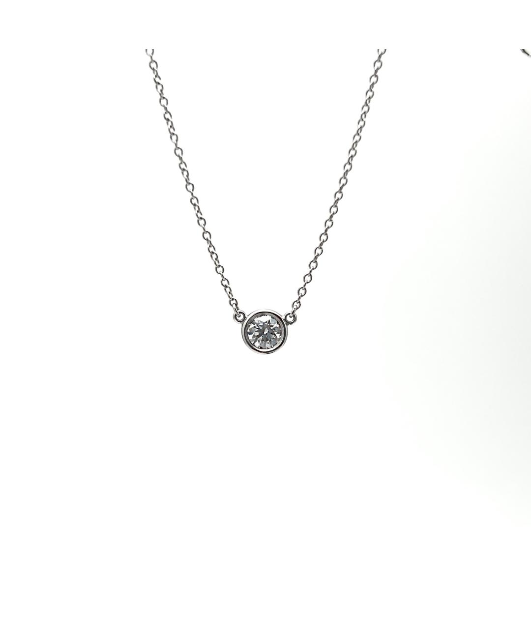 TIFFANY&CO Серебряное платиновое колье, фото 5