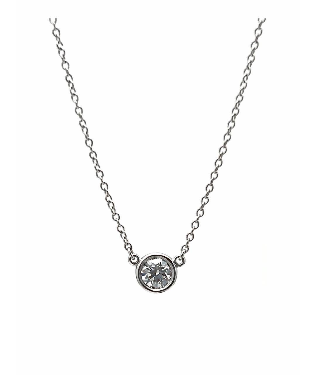 TIFFANY&CO Серебряное платиновое колье, фото 1