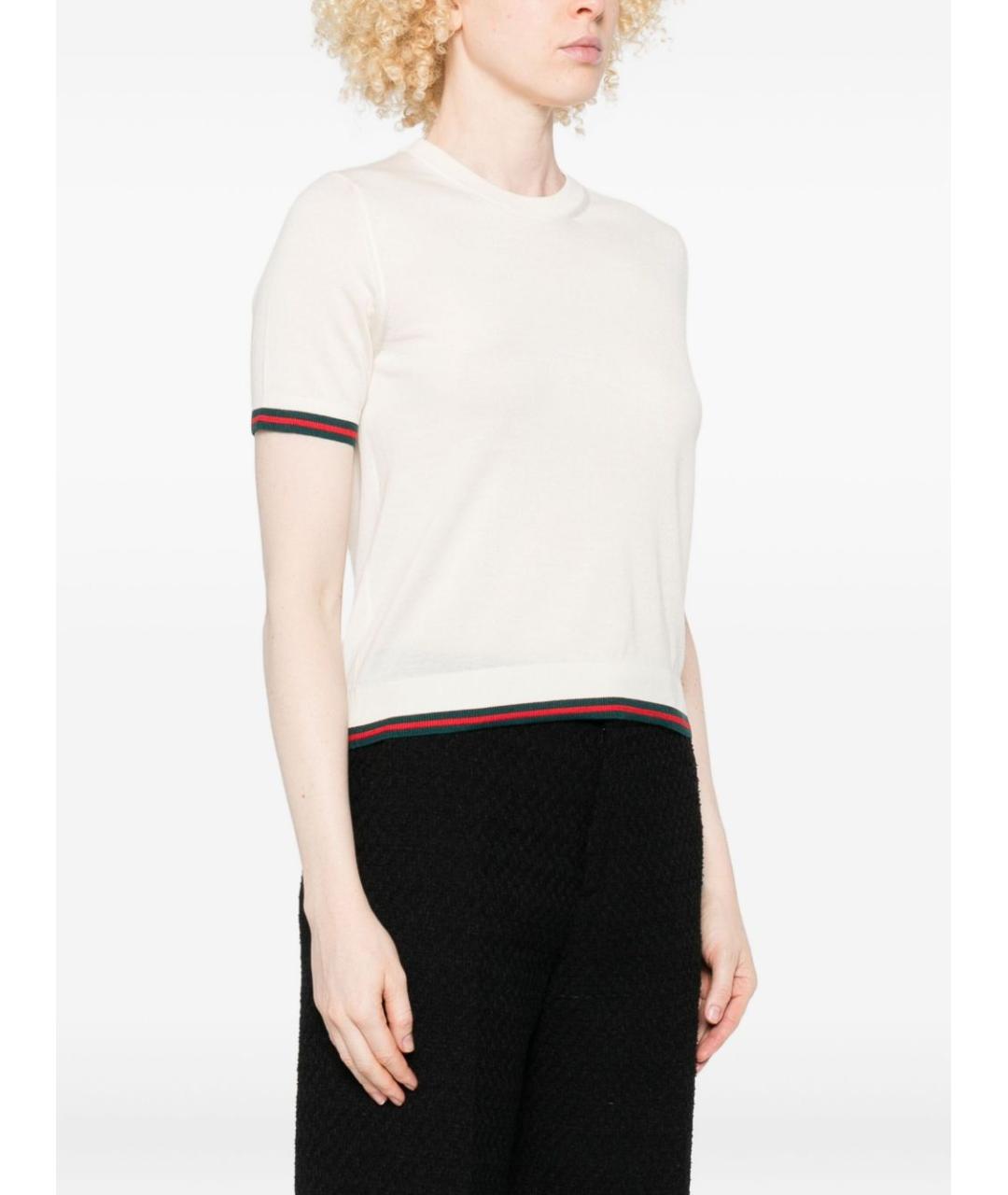 GUCCI Белая футболка, фото 4