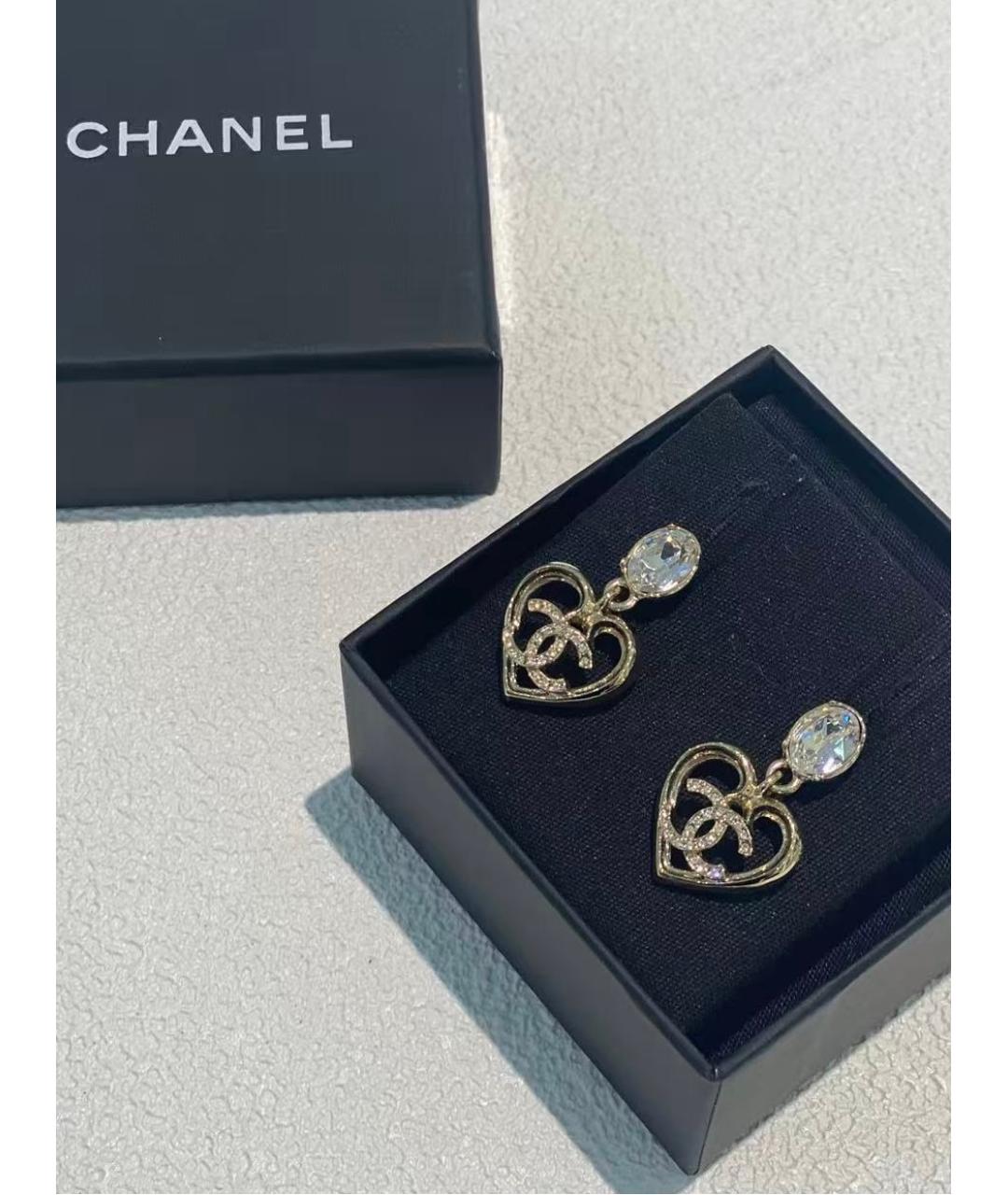 CHANEL Золотые серьги, фото 2