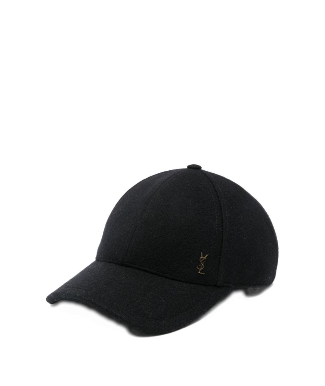 SAINT LAURENT Черная кепка, фото 1