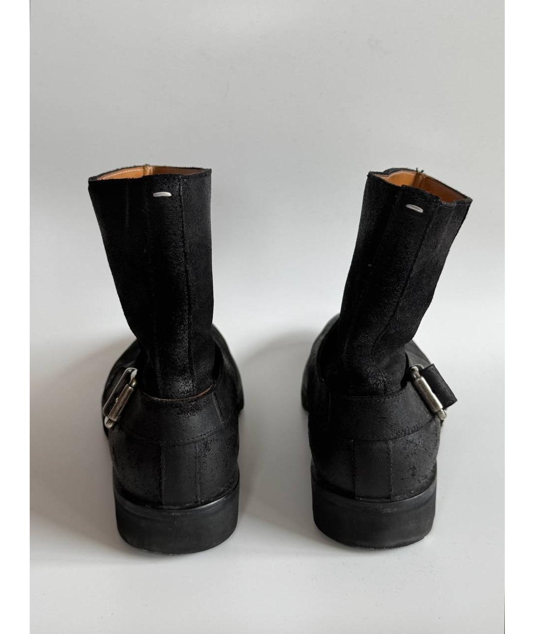 MAISON MARGIELA Черные высокие ботинки, фото 3