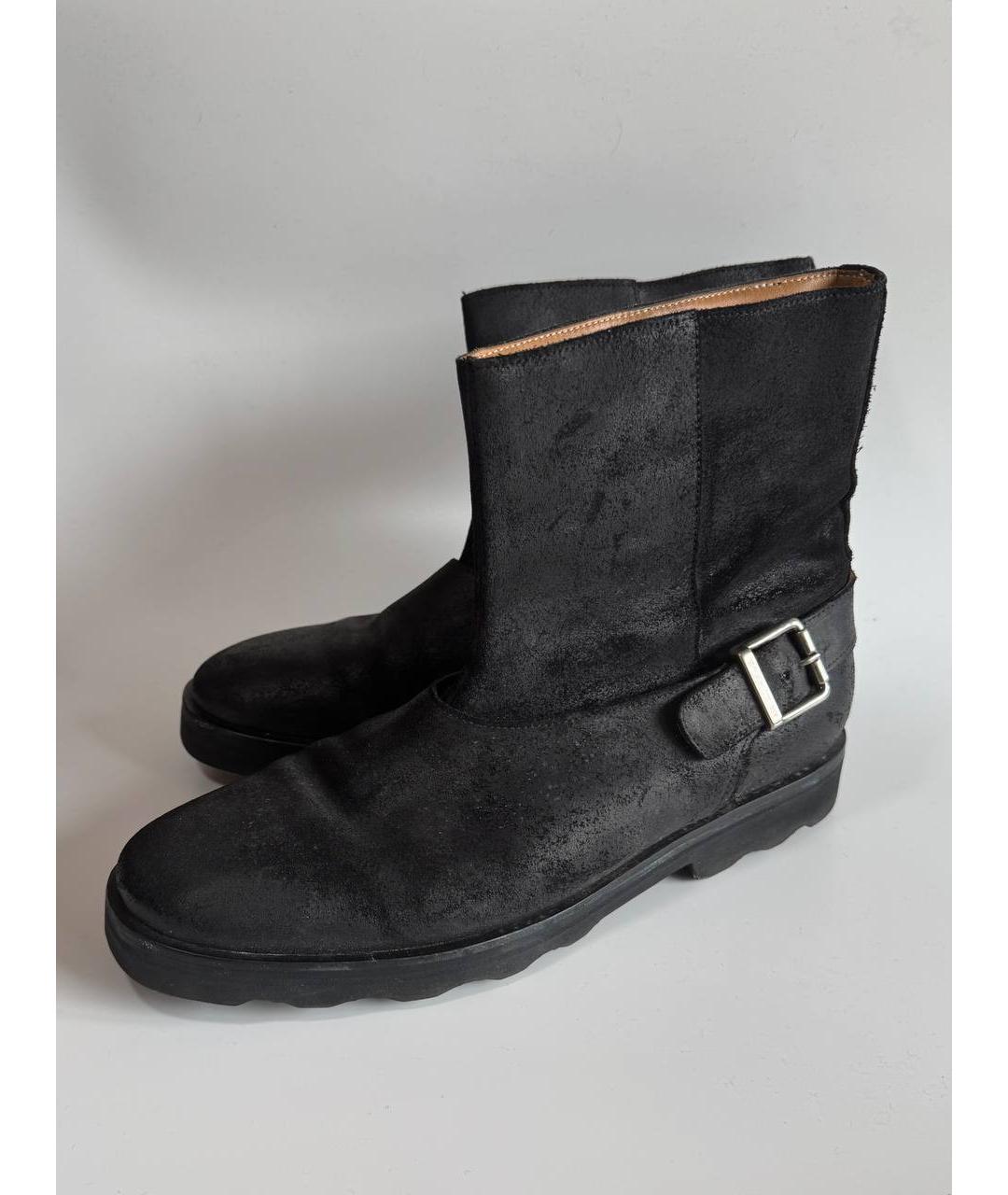MAISON MARGIELA Черные высокие ботинки, фото 8