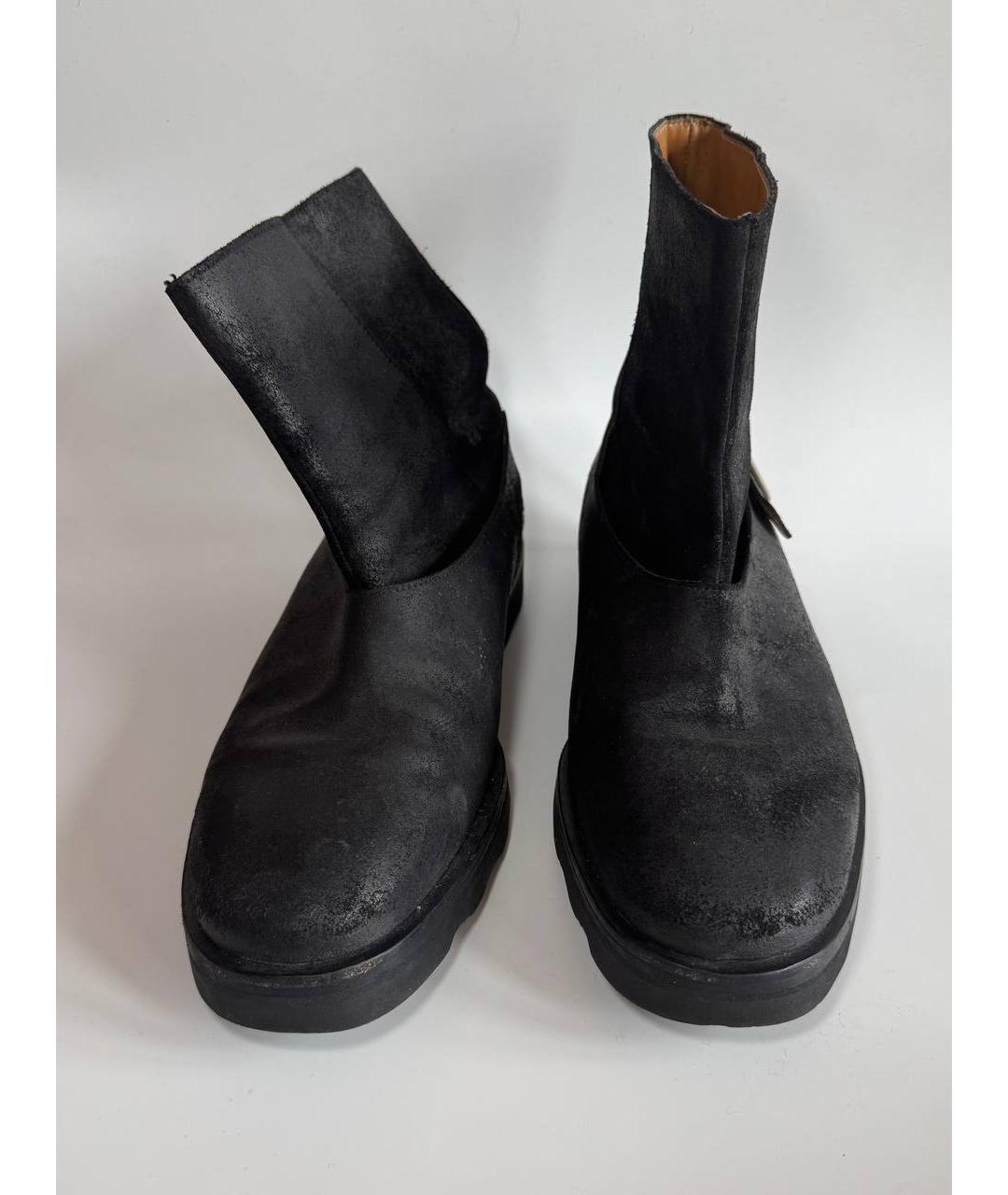 MAISON MARGIELA Черные высокие ботинки, фото 2