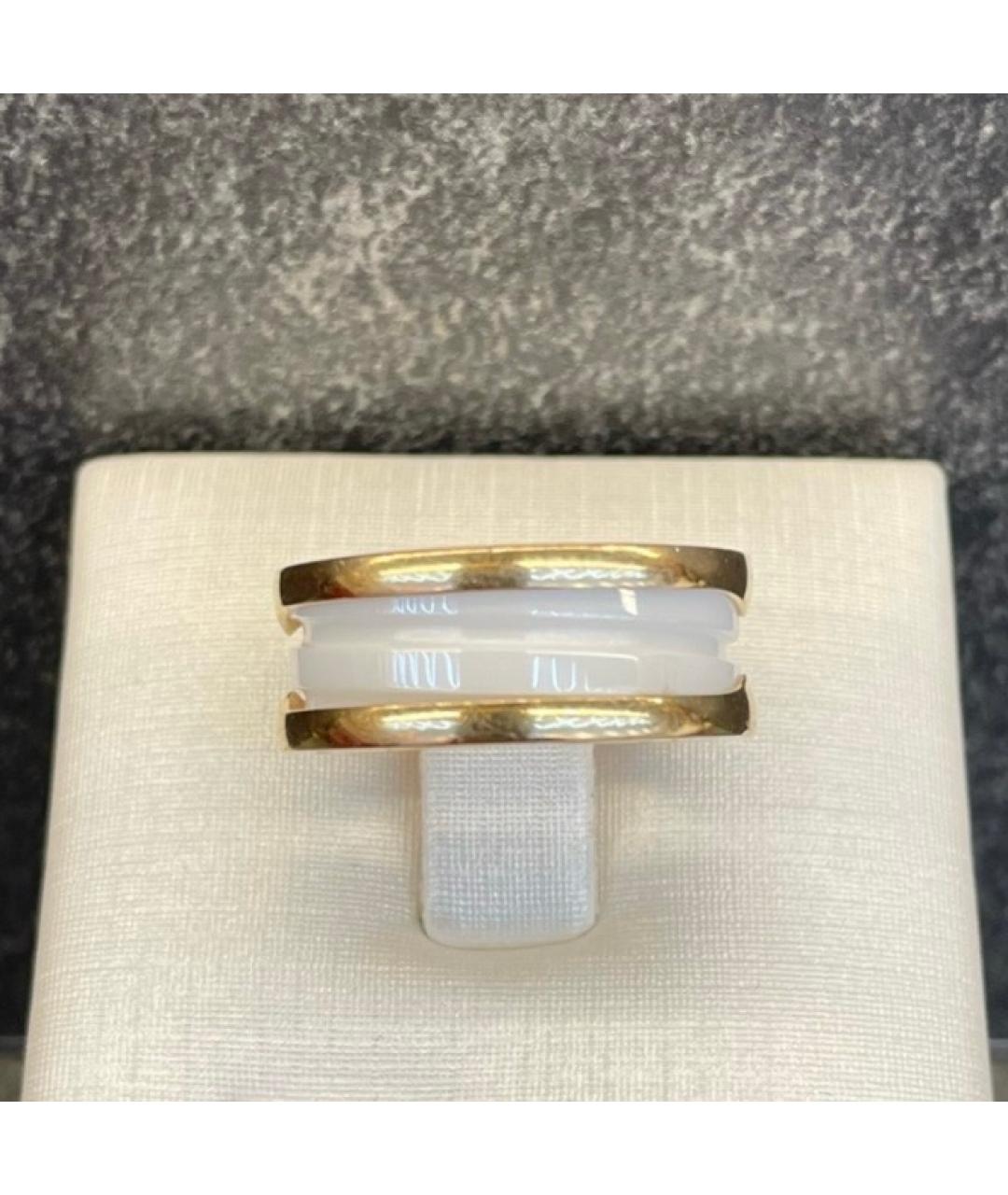 BVLGARI Белое кольцо из розового золота, фото 2