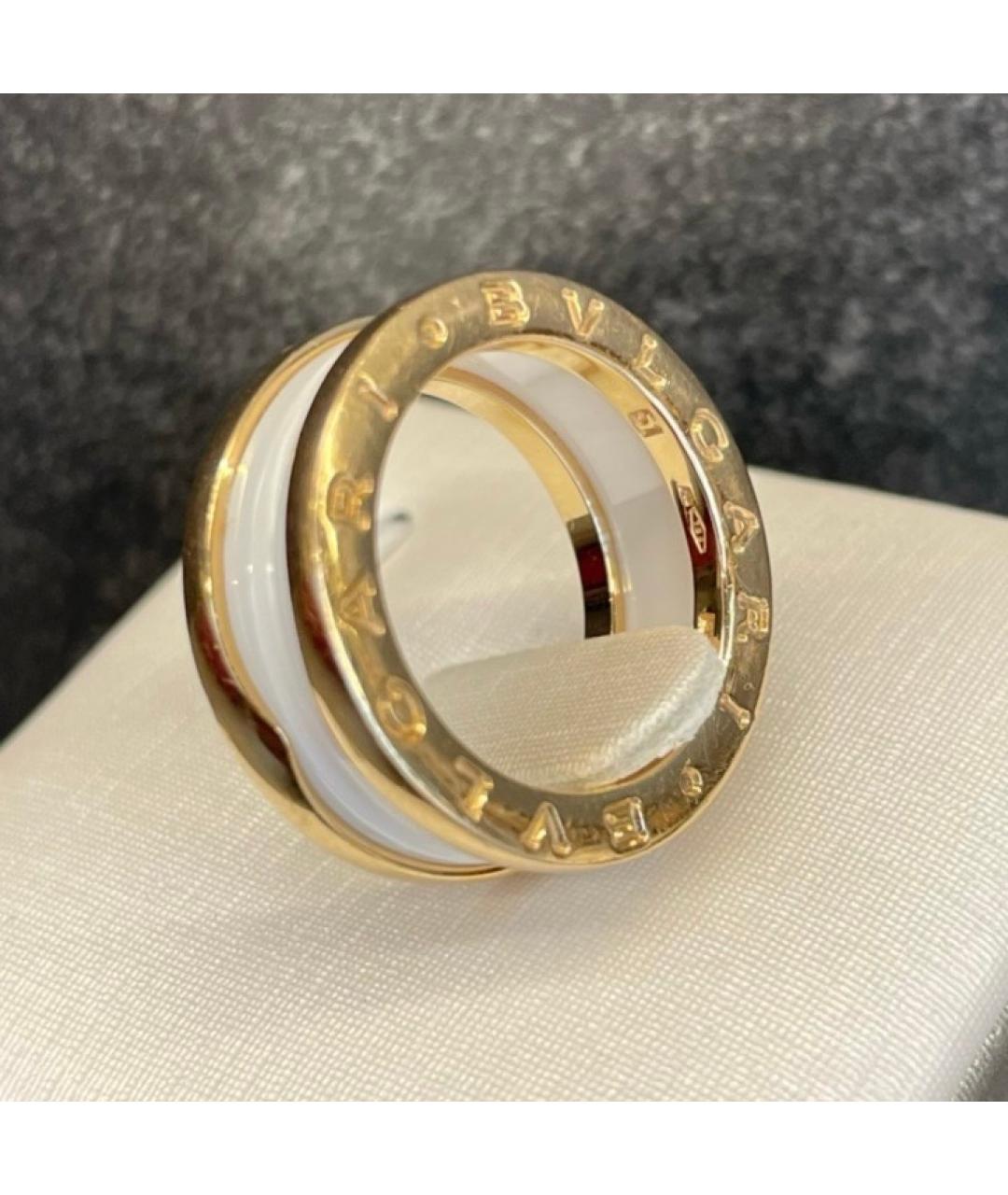 BVLGARI Белое кольцо из розового золота, фото 3