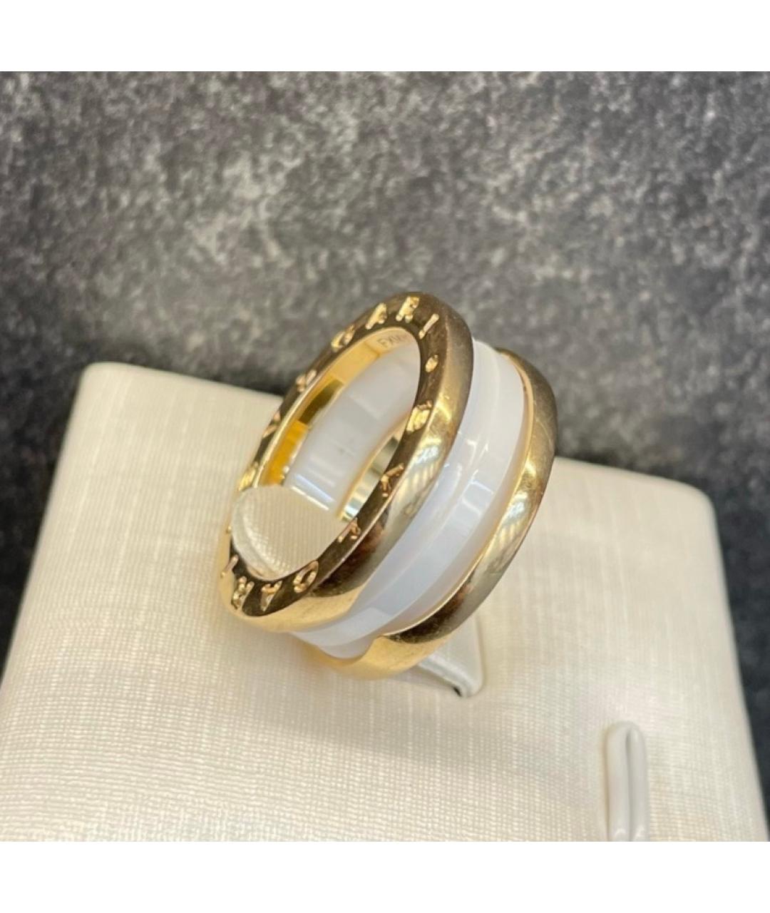 BVLGARI Белое кольцо из розового золота, фото 4