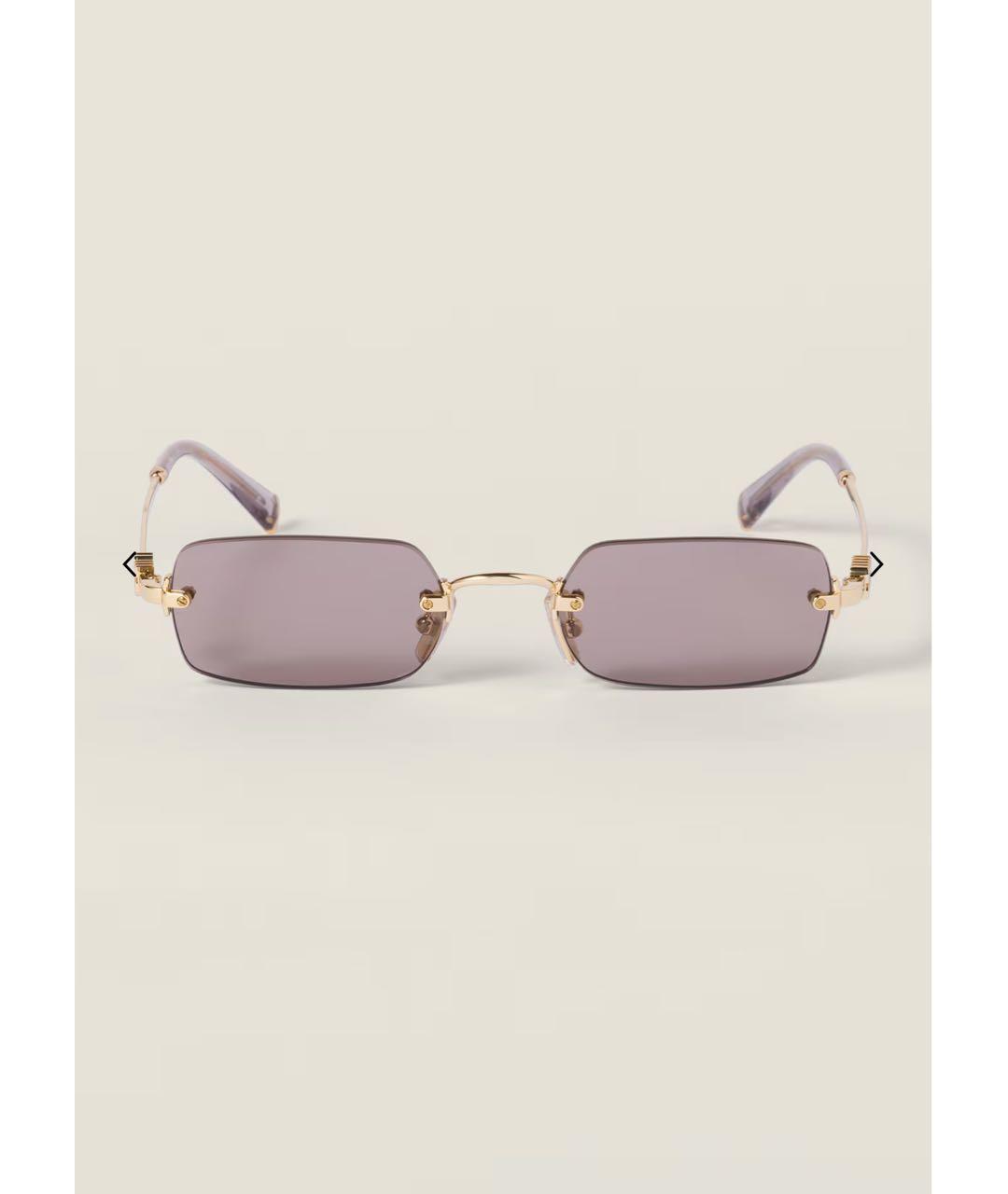 MIU MIU Металлические солнцезащитные очки, фото 6