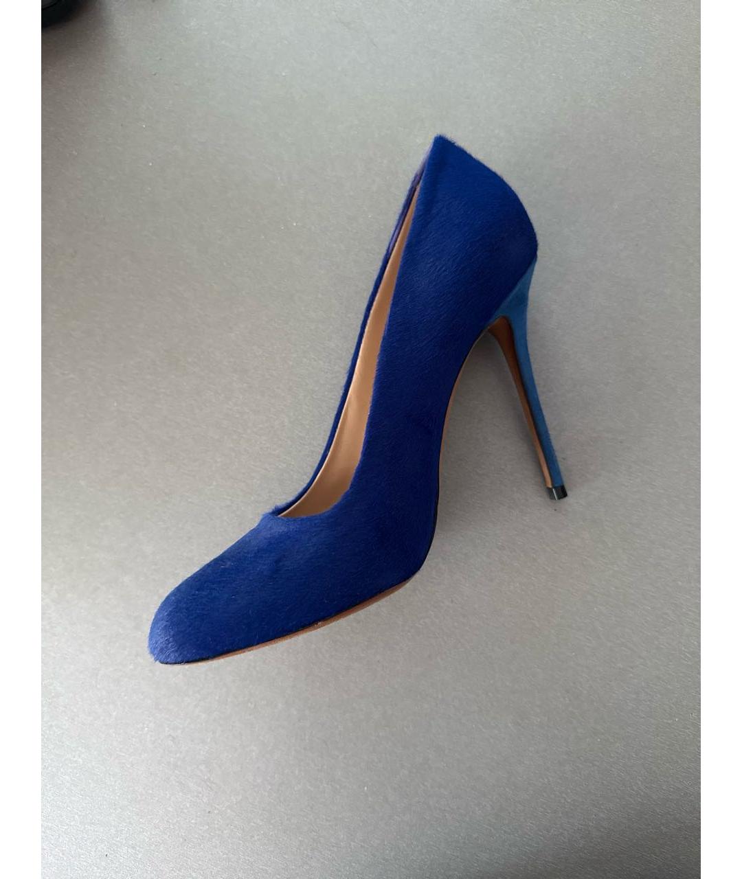CELINE Синие туфли из экзотической кожи, фото 7