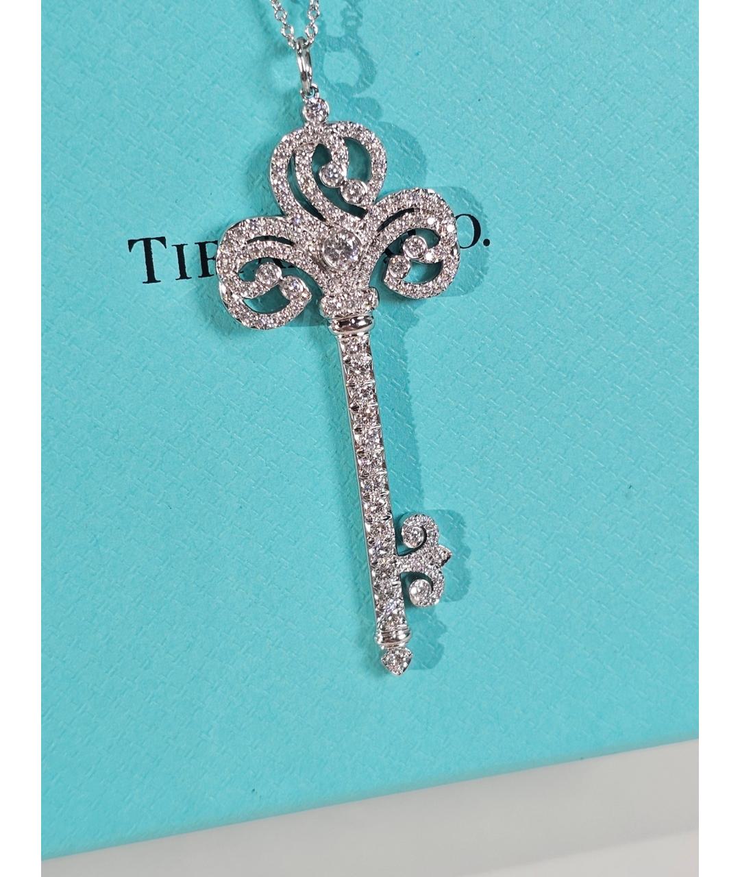 TIFFANY&CO Серебряное платиновое колье, фото 3