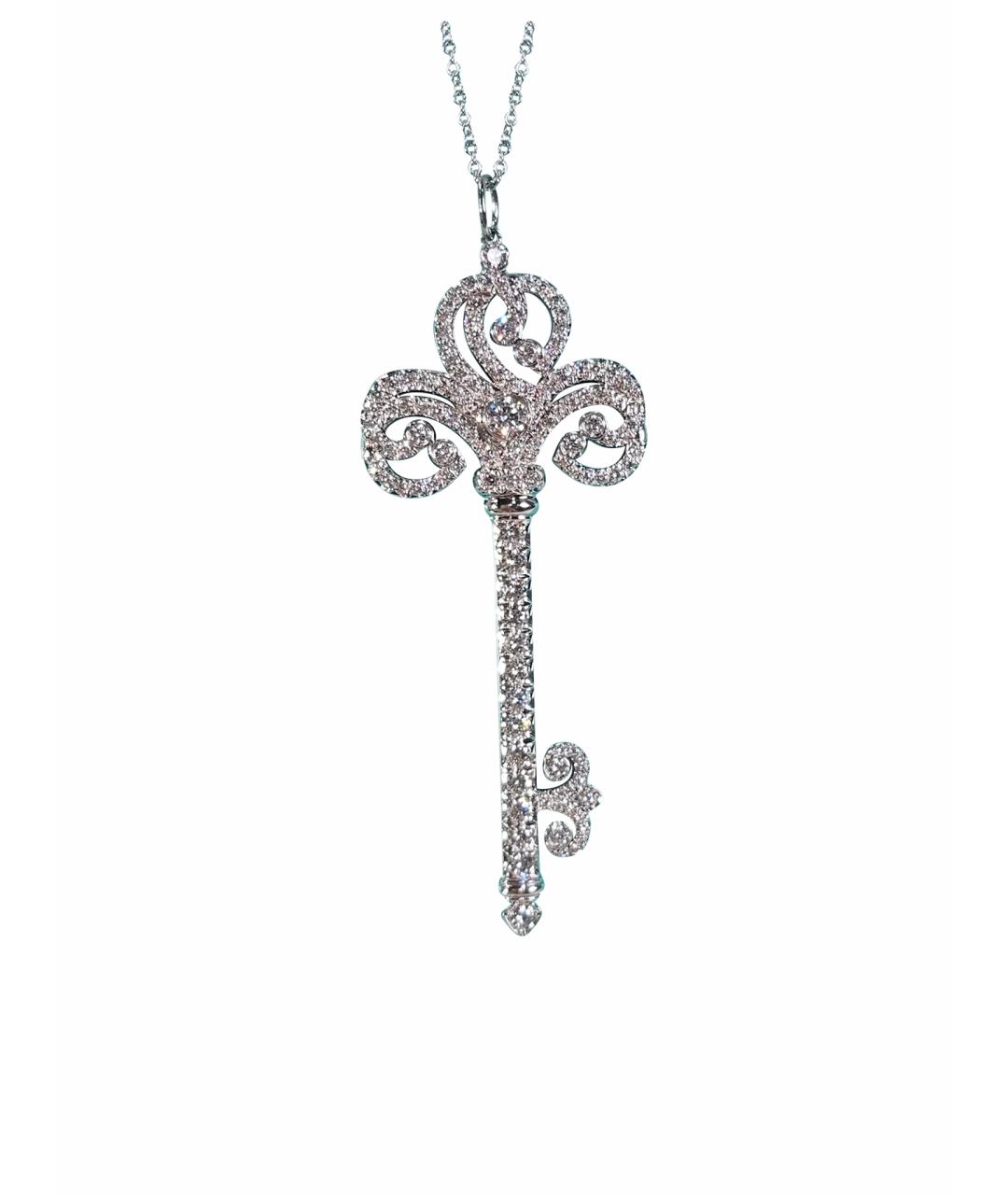 TIFFANY&CO Серебряное платиновое колье, фото 1