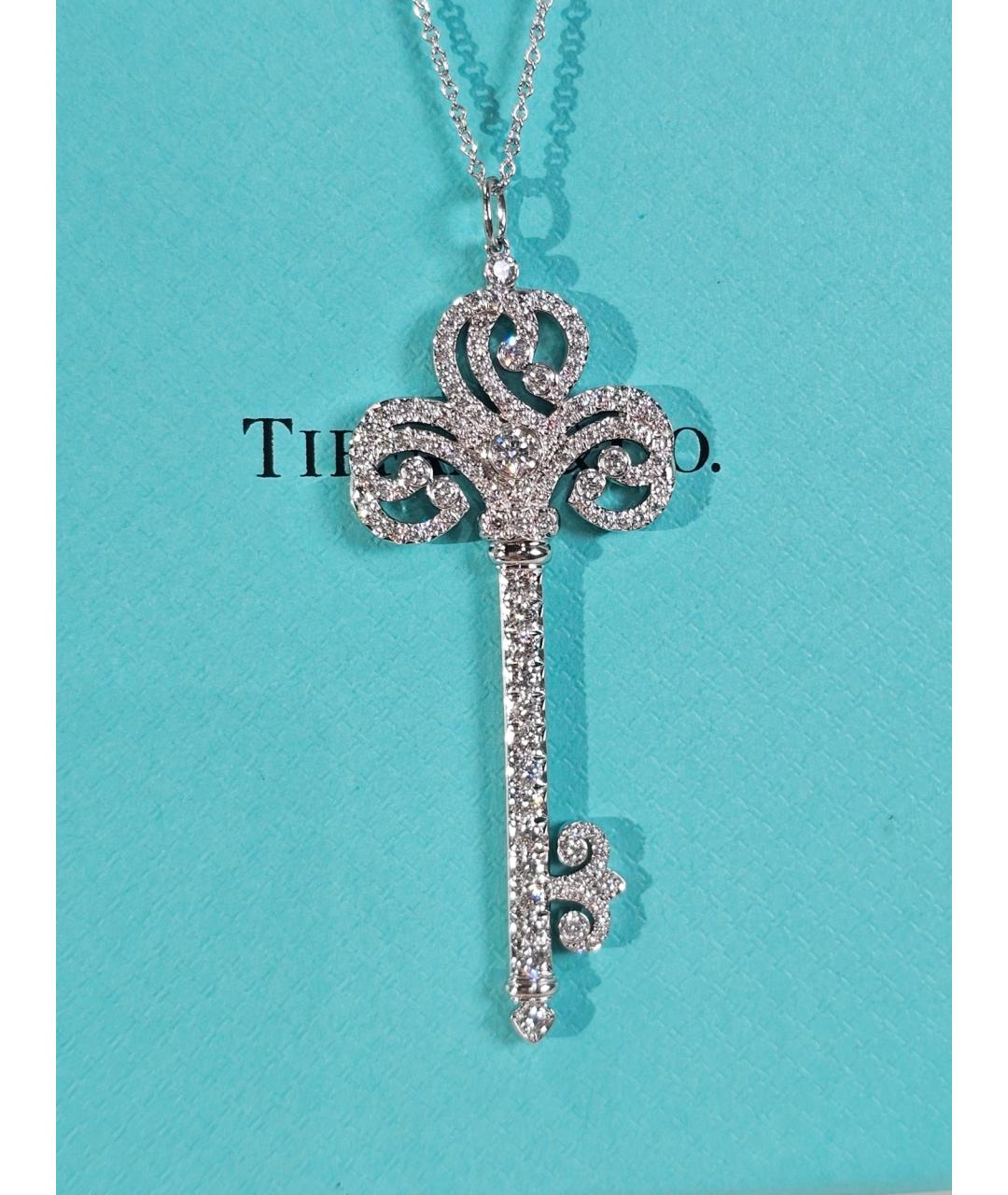 TIFFANY&CO Серебряное платиновое колье, фото 4