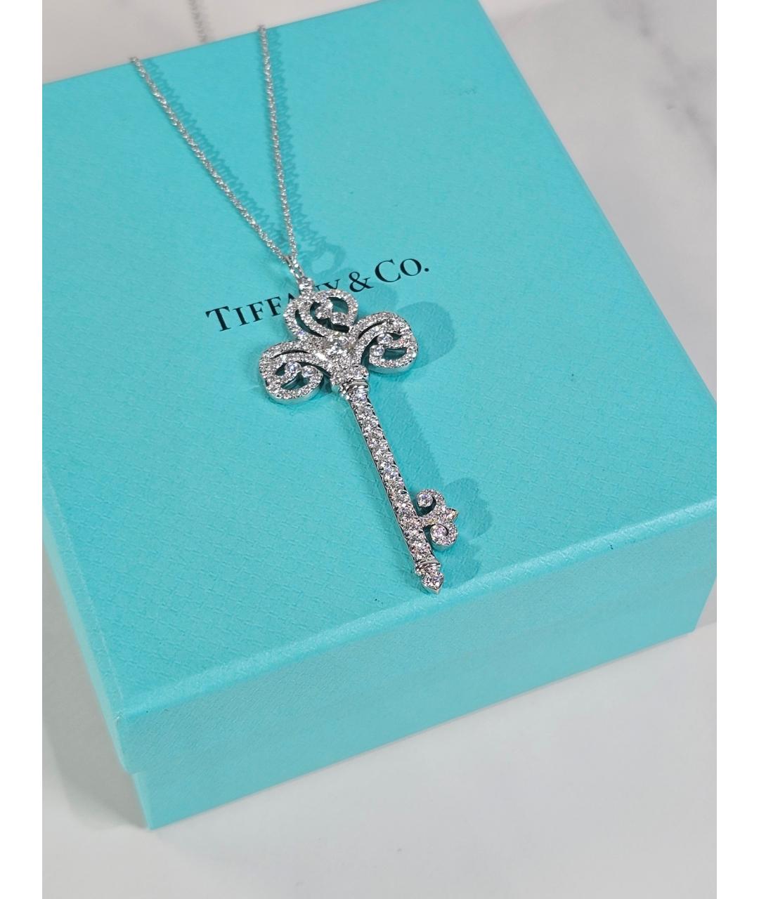 TIFFANY&CO Серебряное платиновое колье, фото 2