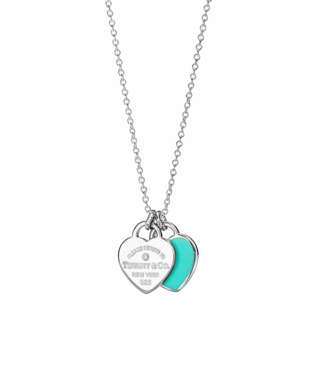 TIFFANY&CO Бирюзовое серебряное колье, фото 1