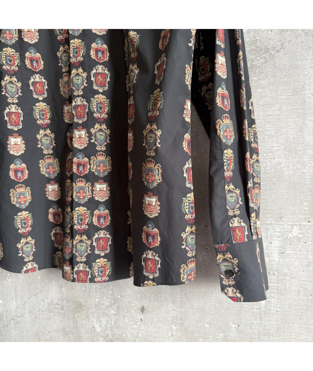 DOLCE&GABBANA Черная хлопковая кэжуал рубашка, фото 4
