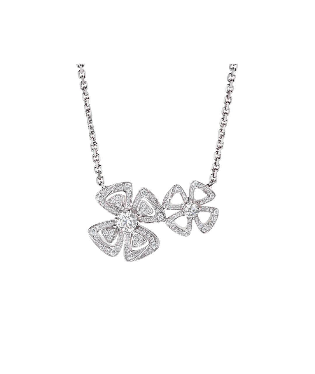 BVLGARI Серебряное колье из белого золота, фото 1