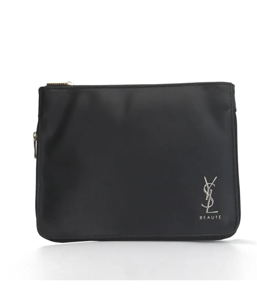 SAINT LAURENT Черная косметичка, фото 3