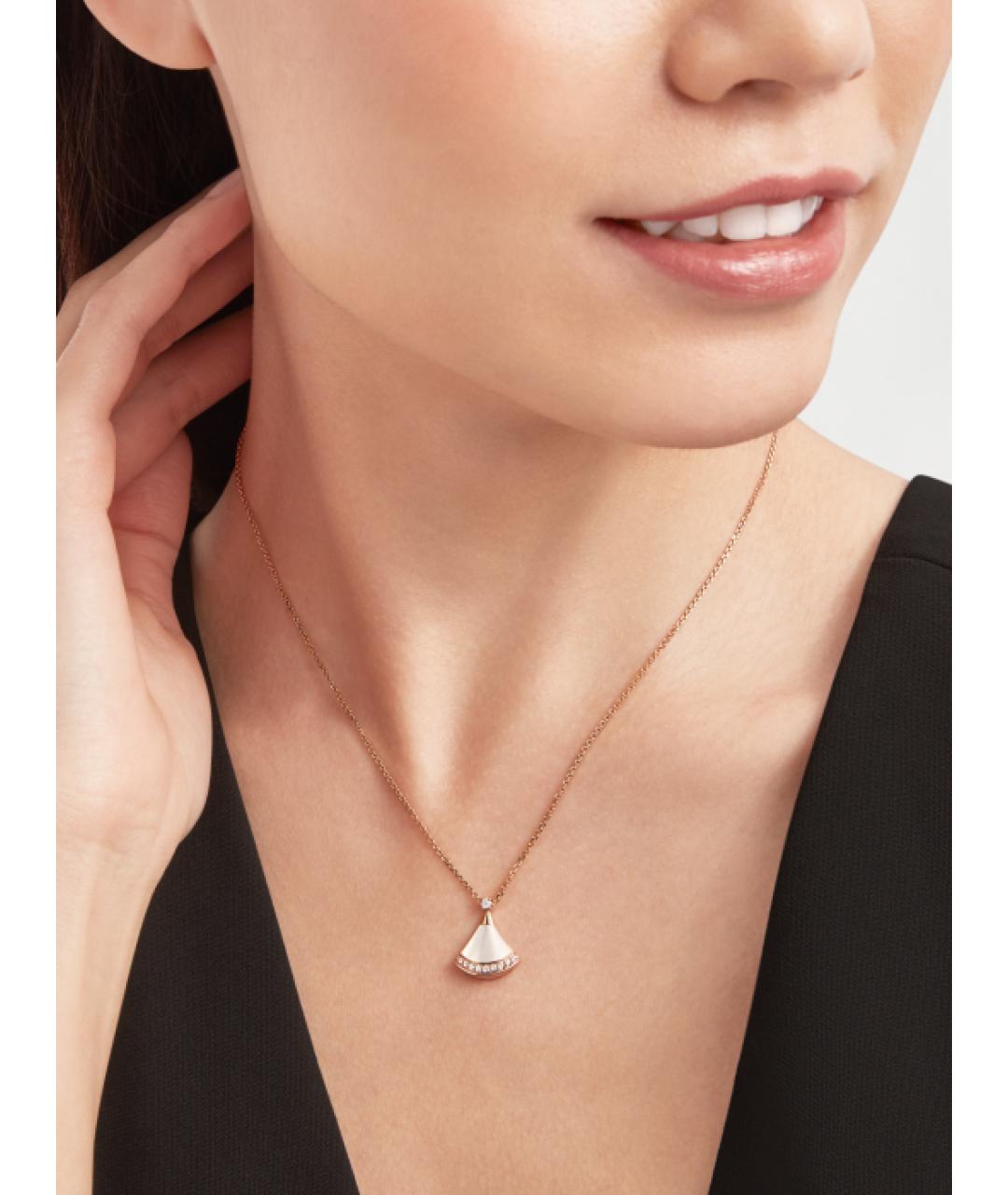 BVLGARI Золотая подвеска из розового золота, фото 5