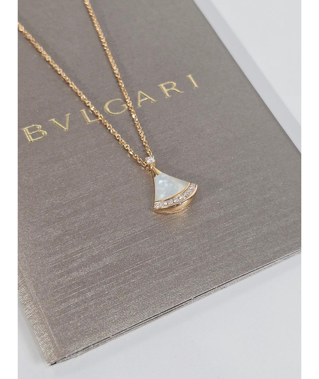 BVLGARI Золотая подвеска из розового золота, фото 3