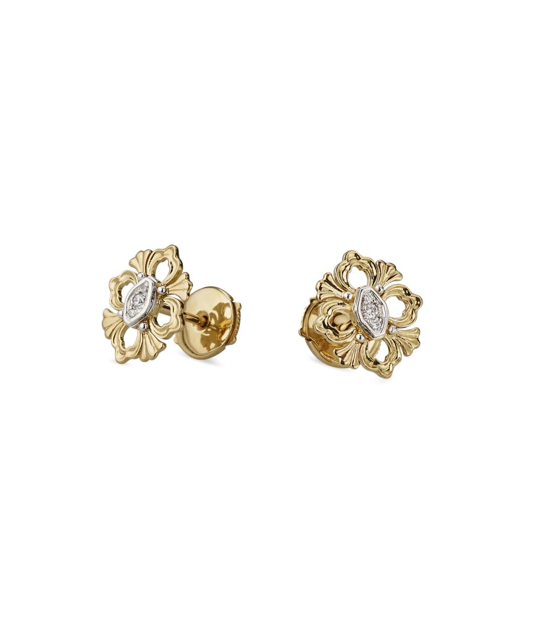 Buccellati Серебряные серьги из белого золота, фото 1