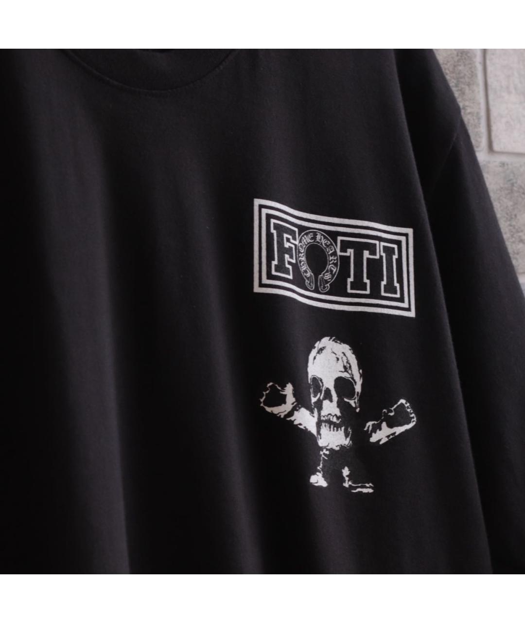 CHROME HEARTS Черная хлопковая футболка, фото 5