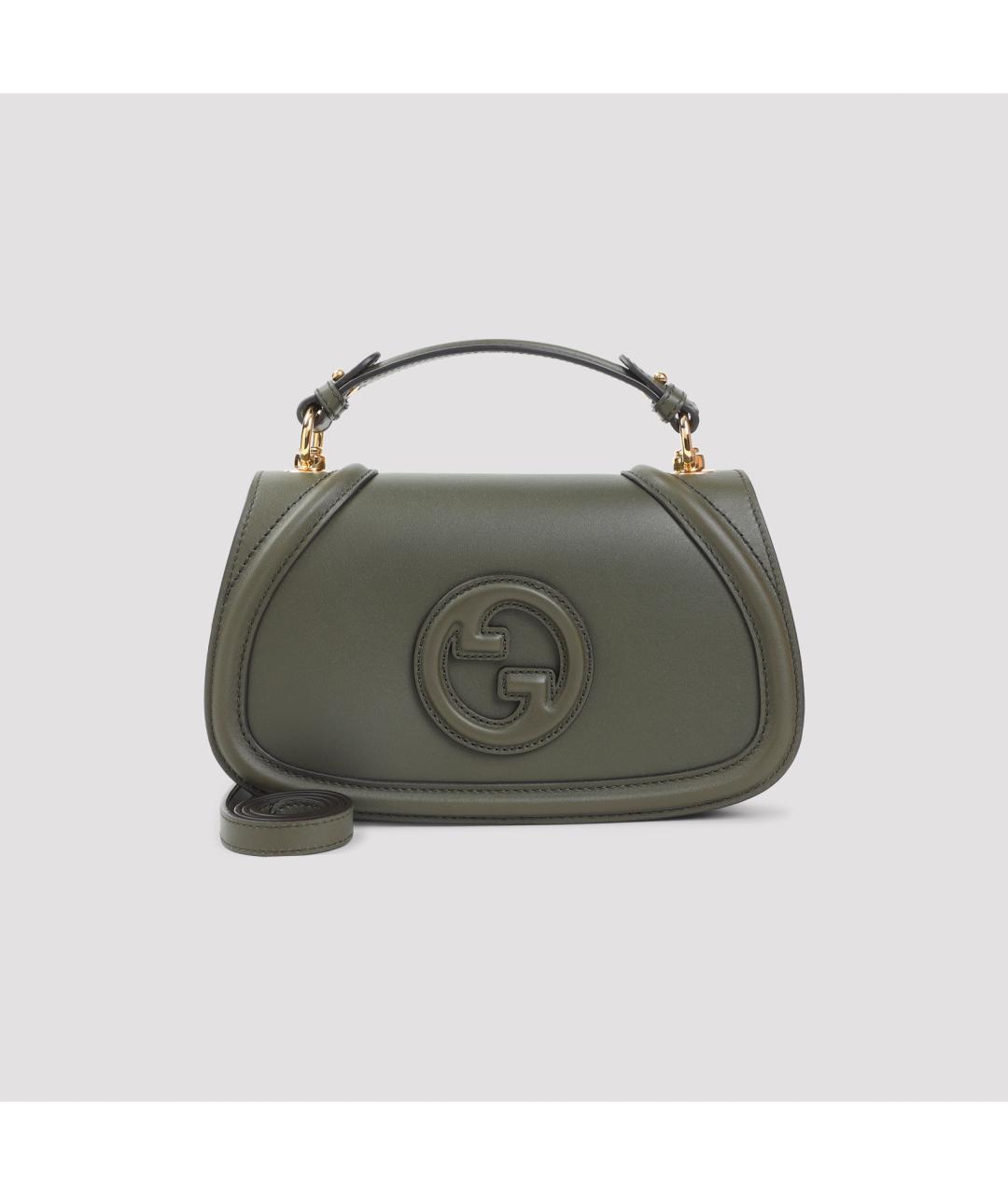 GUCCI Зеленая кожаная сумка через плечо, фото 2
