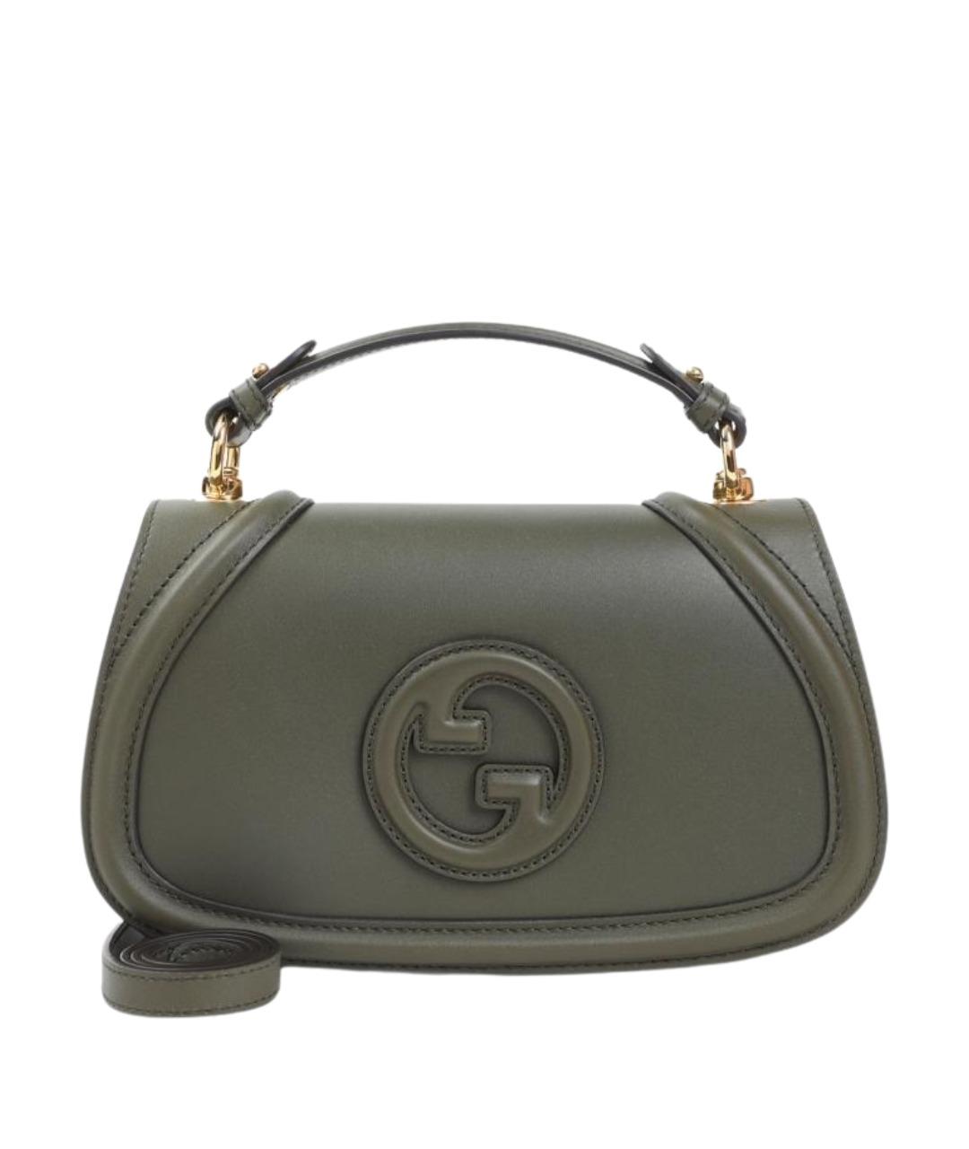 GUCCI Зеленая кожаная сумка через плечо, фото 1