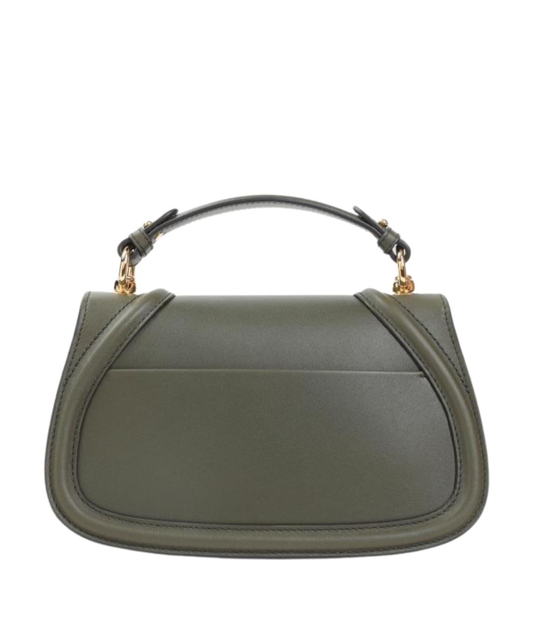 GUCCI Зеленая кожаная сумка через плечо, фото 2