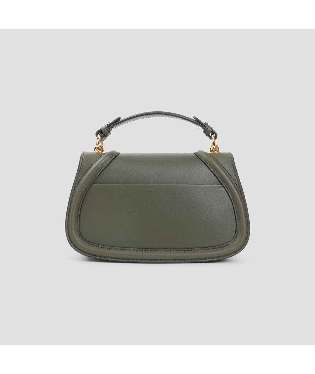 GUCCI Зеленая кожаная сумка через плечо, фото 4