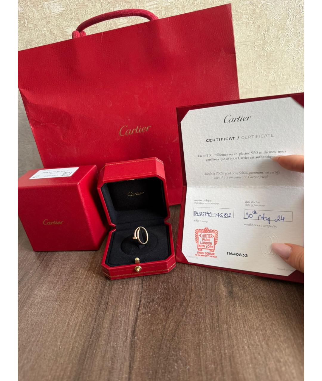 CARTIER Золотое кольцо из розового золота, фото 3