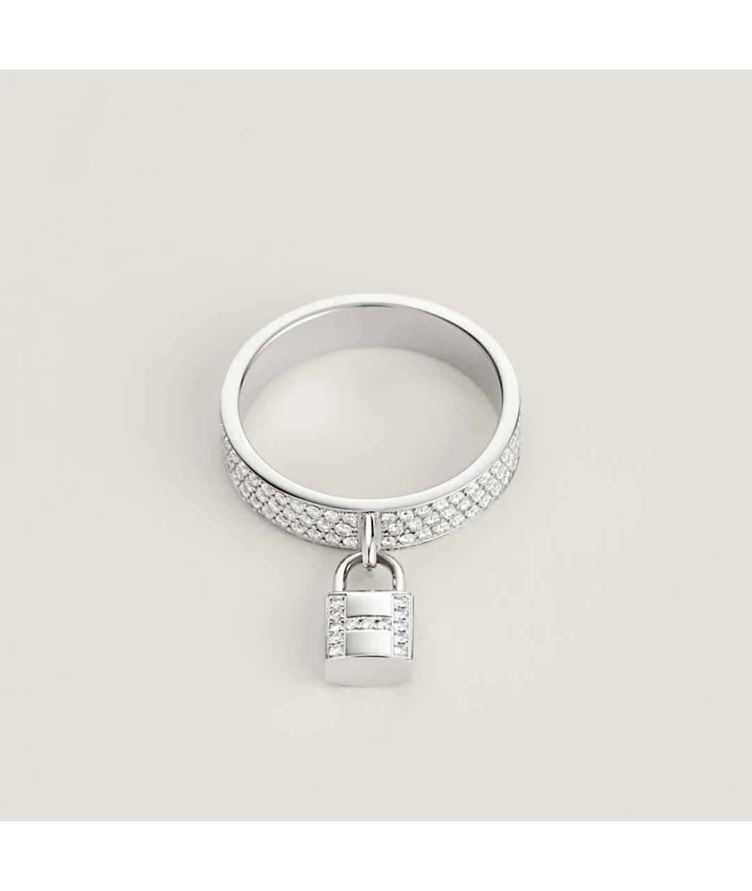 HERMES Серебряное кольцо из белого золота, фото 5