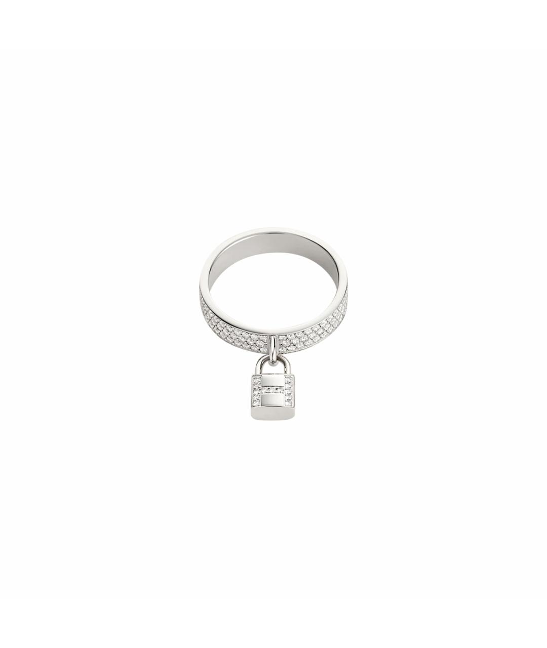 HERMES Серебряное кольцо из белого золота, фото 1