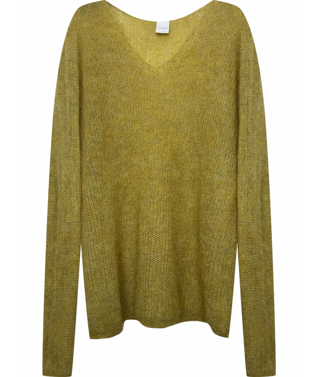 MAX MARA Горчичный шерстяной джемпер / свитер, фото 1