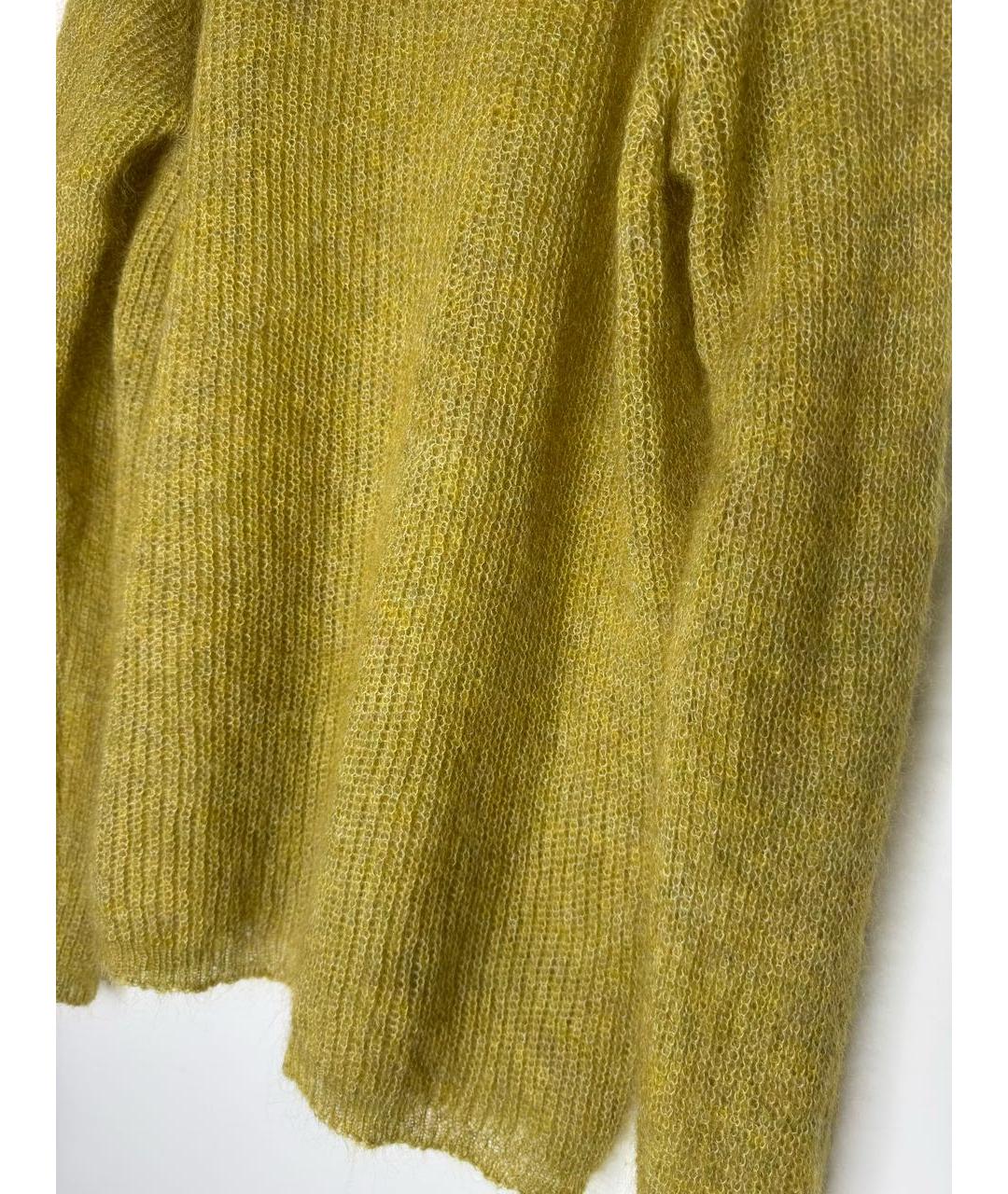 MAX MARA Горчичный шерстяной джемпер / свитер, фото 3