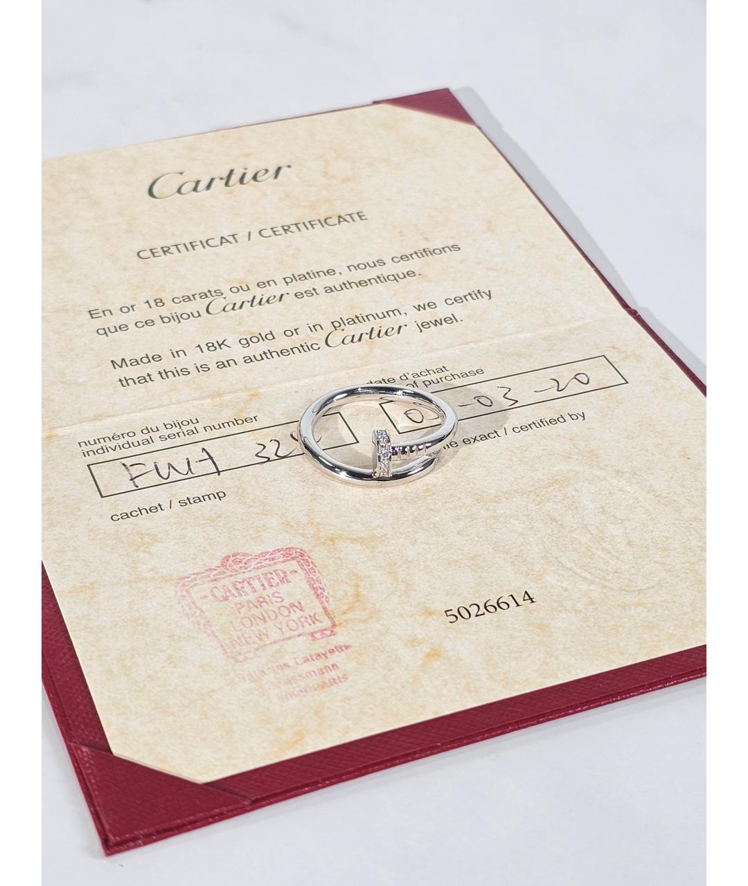 CARTIER Серебряное кольцо из белого золота, фото 2