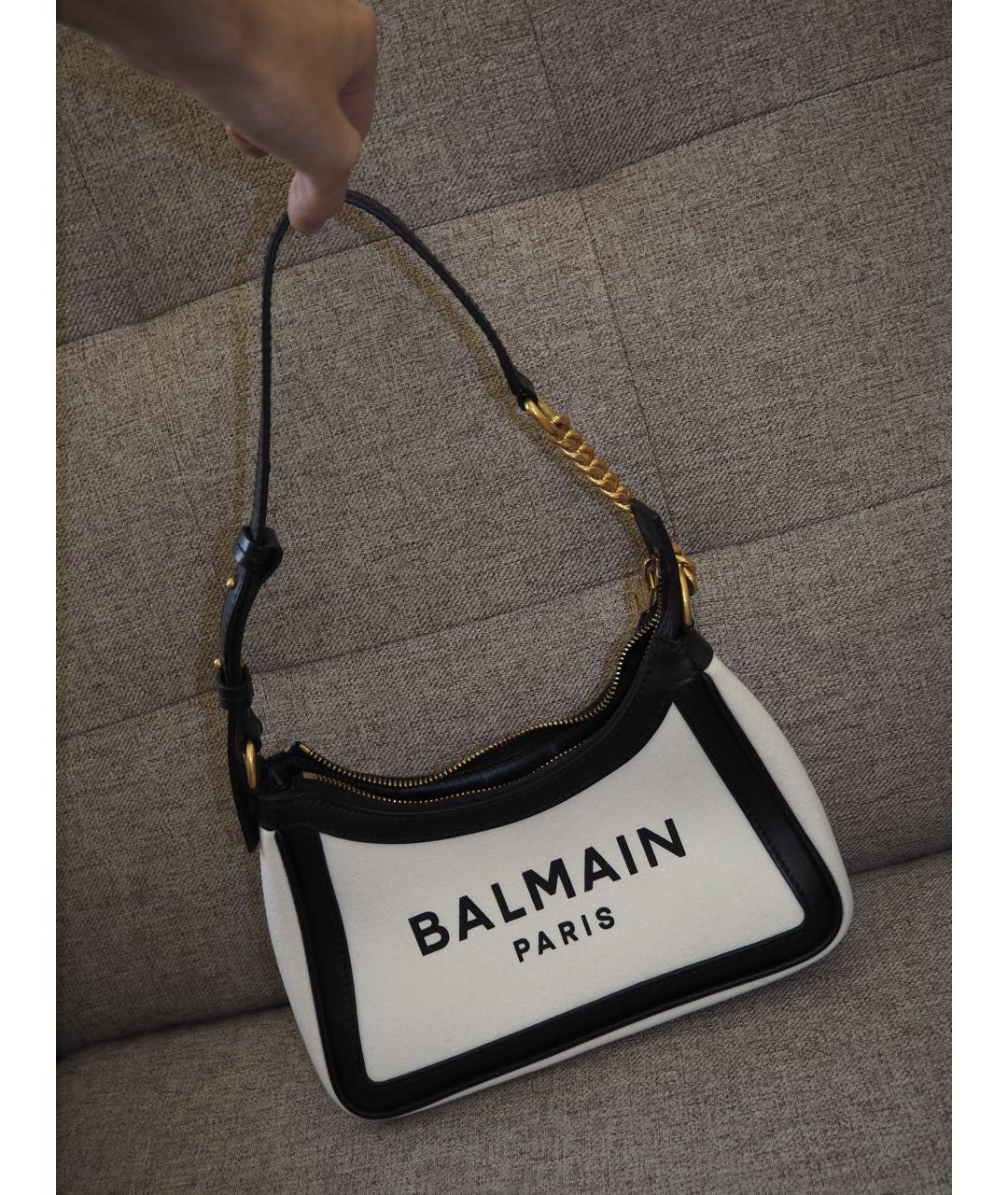 BALMAIN Белая сумка через плечо, фото 8