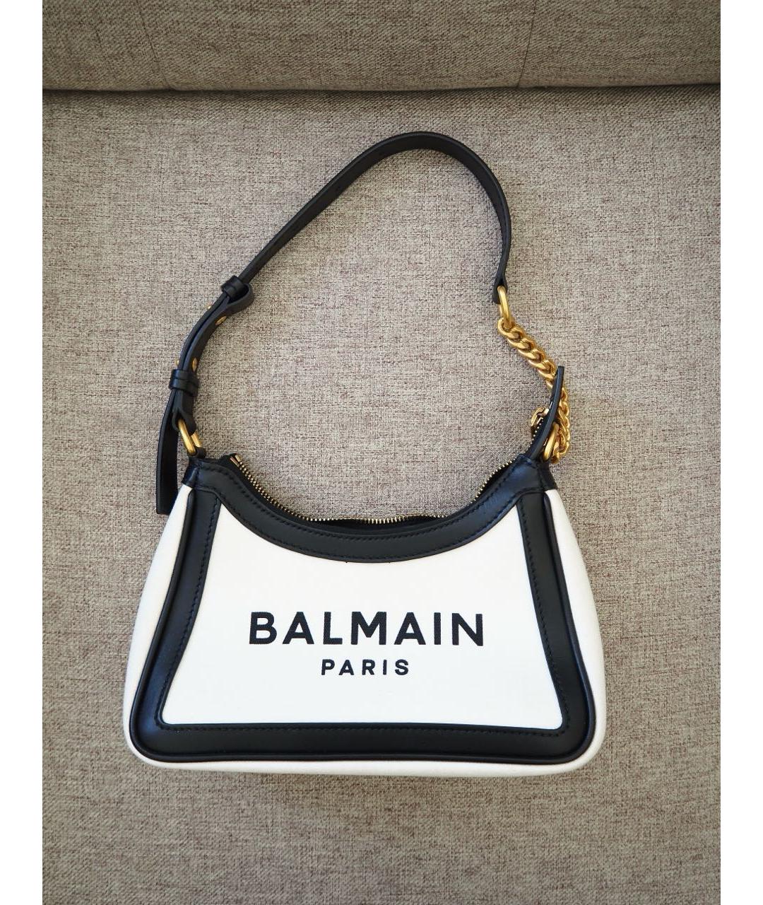 BALMAIN Белая сумка через плечо, фото 9